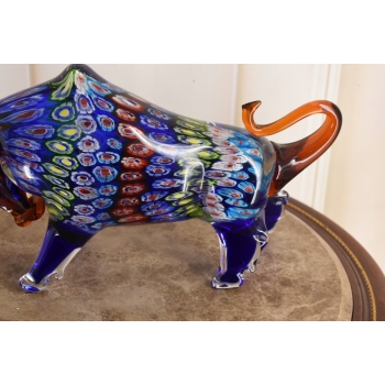 Szkło Murano Style - Byk z Wall Street Figura - Dekoracja Prezent