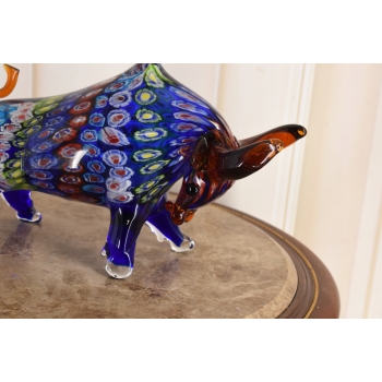 Szkło Murano Style - Byk z Wall Street Figura - Dekoracja Prezent