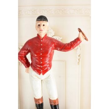 Żeliwna Figura JAMES BROWN SADDLERY - na Podstawie Słupek do Zaczepu Konia