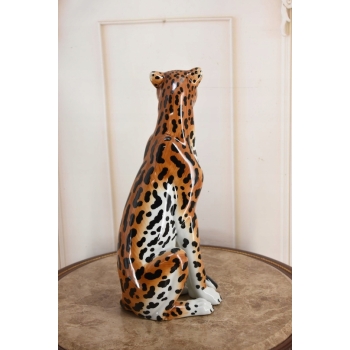 Porcelanowa Figura Gepard Pantera Tygrys - Porcelana Sygnowana