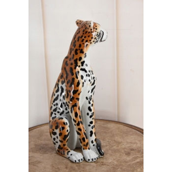 Porcelanowa Figura Gepard Pantera Tygrys - Porcelana Sygnowana