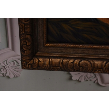 Z. Stryjeńska - Zakochani Górale - Duży Stary Obraz Olejny