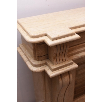 Francuska Marmurowa Obudowa Kominkowa - Portal Kominkowy Marmur