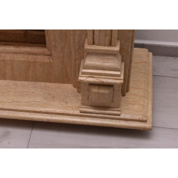 Francuska Marmurowa Obudowa Kominkowa - Portal Kominkowy Marmur