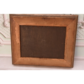 Jan Stanisławski - Pejzaż Polskiej Wsi Sianokosy - Stary Obraz na Drewnie