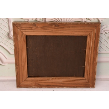 Jan Stanisławski - Pejzaż Polskiej Wsi Sianokosy - Stary Obraz na Drewnie