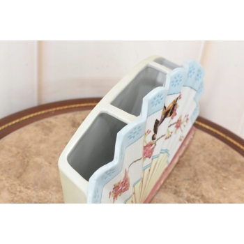 Porcelanowy Wazon - Secesja - Wachlarz - Unikat