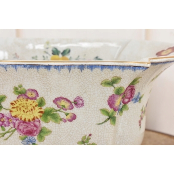 Patera Owocnik - Porcelana Malowana Sygnowana - Kwiaty