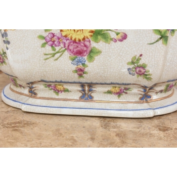Patera Owocnik - Porcelana Malowana Sygnowana - Kwiaty