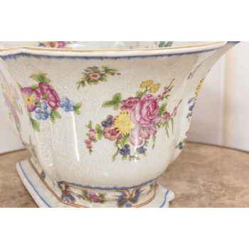 Patera Owocnik - Porcelana Malowana Sygnowana - Kwiaty