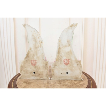 Dwie Porcelanowe Donice Wazony Konsole na Ścianę - Konsola Porcelana