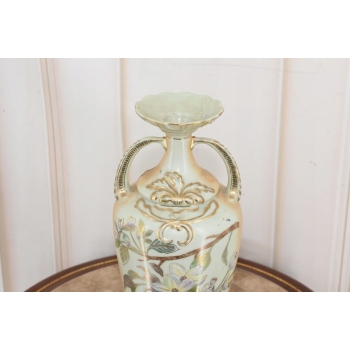 Porcelanowy Wazon - Kwiatki - Porcelana KLEJONY!