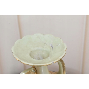 Porcelanowy Wazon - Kwiatki - Porcelana KLEJONY!