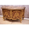 Królewska Drewniana Komoda - Barok - Okuta Brązem - Marmurowy Blat SZAFA