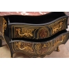 Królewska Komoda Szafa Boulle - Liczne Zdobienia Drewno + Brąz - UNIKAT