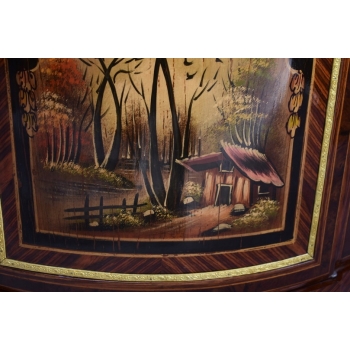 Królewska Komoda Szafa Narożna - Malunki Drewno