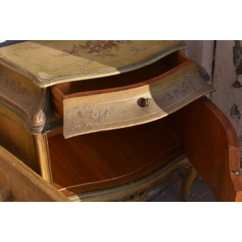 Antyczna Sypialnia - Księstwo Warszawskie - Komplet Mebli - Beż - XIX w.