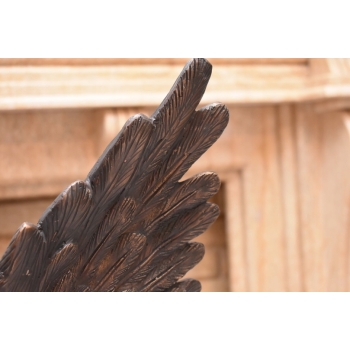 Dwa Groźne Orły z Rozłożonymi Skrzydłami Orzeł - Sokół Figura z Brązu L+P