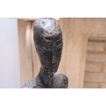 WIELKI Idący Mężczyzna - Walking Man - Giacometti Style - Figura z Brązu