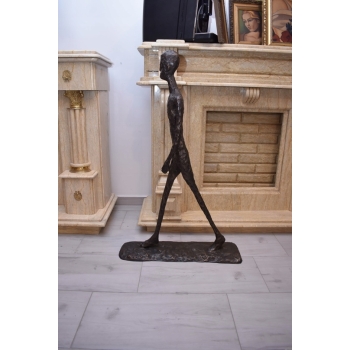 WIELKI Idący Mężczyzna - Walking Man - Giacometti Style - Figura z Brązu