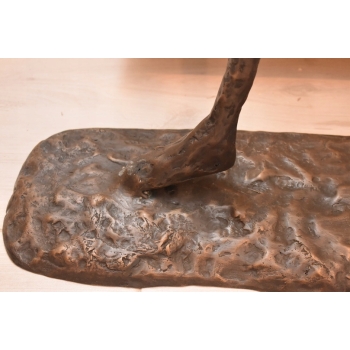 WIELKI Idący Mężczyzna - Walking Man - Giacometti Style - Figura z Brązu