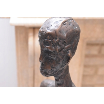 WIELKI Idący Mężczyzna - Walking Man - Giacometti Style - Figura z Brązu