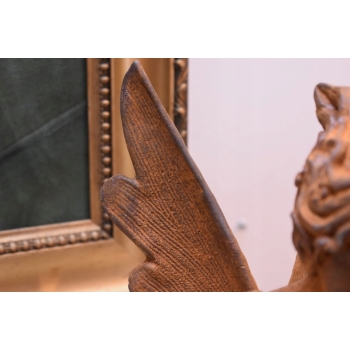 Żeliwna Figura - Calineczka Elf- Anielica - Rustykalna Figurka Żeliwo