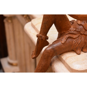 Żeliwna Figura - Calineczka Elf- Anielica - Rustykalna Figurka Żeliwo