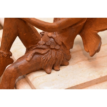 Żeliwna Figura - Calineczka Elf- Anielica - Rustykalna Figurka Żeliwo