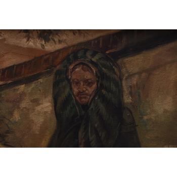 Jacek Malczewski Portret ze Sztaluga - Pałacowy Stary Obraz i Rama Unikat