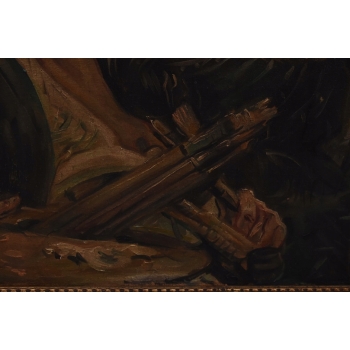 Jacek Malczewski Portret ze Sztaluga - Pałacowy Stary Obraz i Rama Unikat