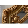 Pałacowe Złote Kryształowe Lustro - Gruba Rama - Zdobienia - 215 x 115 cm