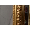 Pałacowe Złote Kryształowe Lustro - Gruba Rama - Zdobienia - 215 x 115 cm