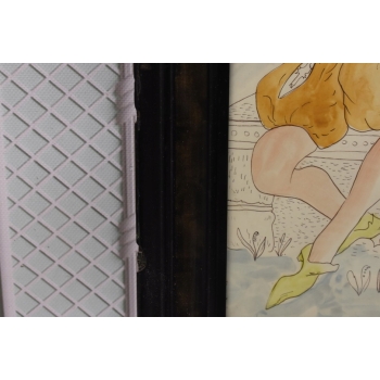 Maja Berezowska - Pocałunek Kochanków - Akwarela I Tusz Na Papierze Obraz