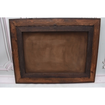 W. Chmieliński - Dorożka Na Przedmieściach - Wprawa Na Targ - Obraz Olejny