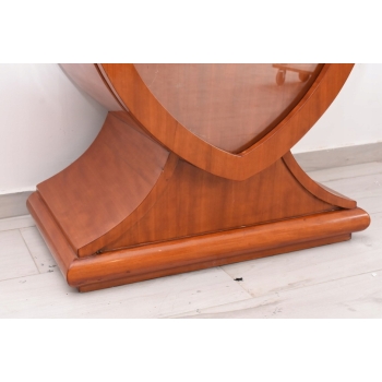 Owalna Witryna Styl Art Deco - Gablotka Serwantka - Salon Gabinet - Gablota