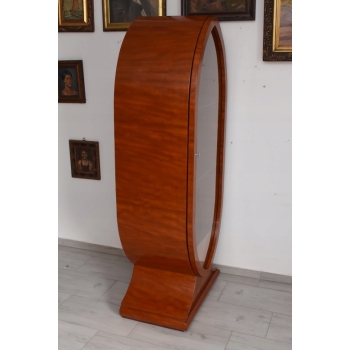 Owalna Witryna Styl Art Deco - Gablotka Serwantka - Salon Gabinet - Gablota