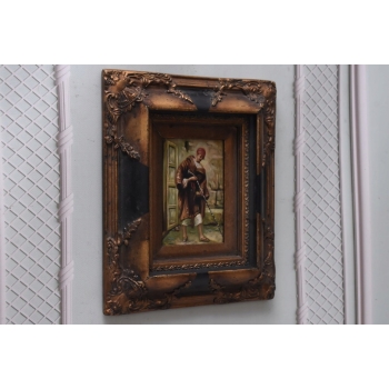 Treser Wężów - Arab - Obraz Olejny - Złota Rama