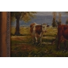 Krowy na Pastwisku - Obraz Olejny - Złota Rama