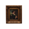 ZAmyślona Kobieta Arystokratka - Obraz Olejny - Złota Rama