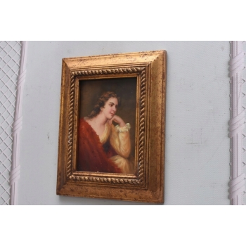 Portret Kobiety Niewiasty - Obraz Olejny - Złota Rama