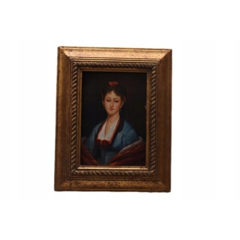 Portret Japonki Japonka - Obraz Olejny - Złota Rama