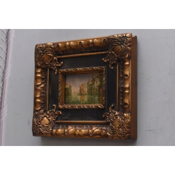 Włoska Architektura - Wenecja - Obraz Olejny - Piękna Rama