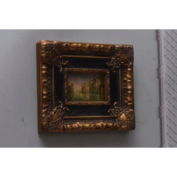 Włoska Architektura - Wenecja - Obraz Olejny - Piękna Rama