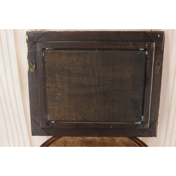 Wróble Na Gałęzi - Ptaki Ptaszki - Obraz Złoto Czarna Rama - Natura