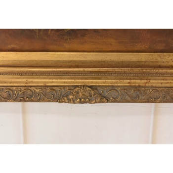 Kupidyn ze Skrzydłami - Amor Anioł - Obraz Olejny - Złota Rama