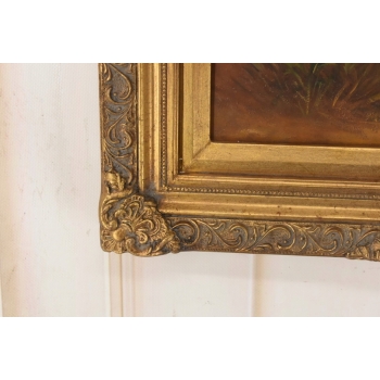 Kupidyn ze Skrzydłami - Amor Anioł - Obraz Olejny - Złota Rama