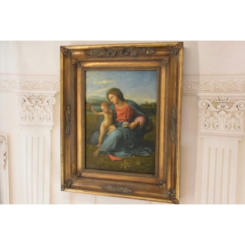 Maryja z Małym Jezusem - Matka Boska - Święta Rodzina Biblia - Obraz Olejny