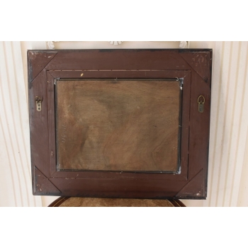 Okręt Na Brzegu Morza - Statek Łódź - Marynistyczny Obraz - Zdobiona Rama