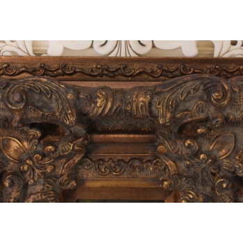 Portret Kobiety - Dziewczynka - Obraz Olejny - Licznie Zdobiona Rama